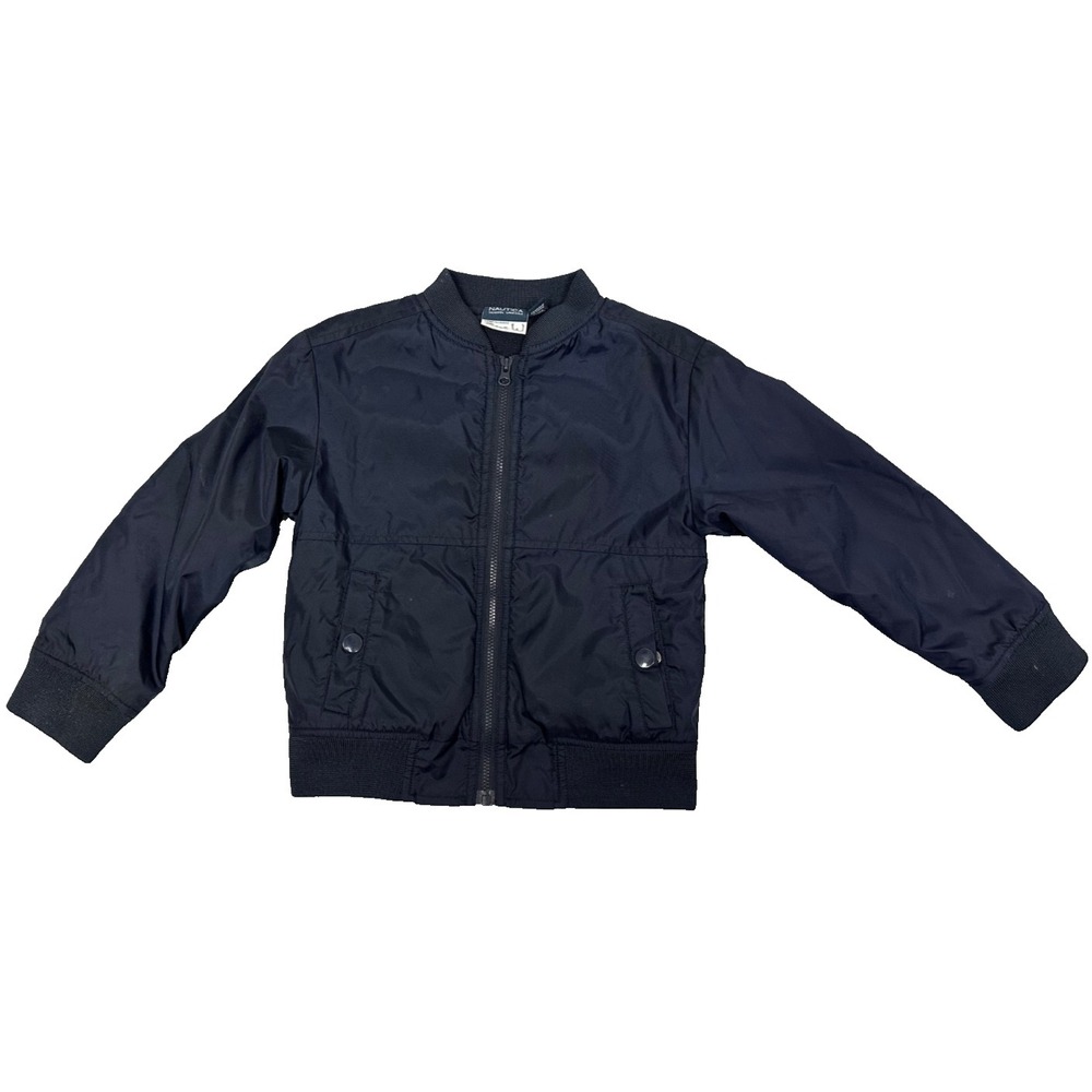 Boys Nautica School Uniform Navy Blue Jacket Sz S/P 4 Regular Nylon